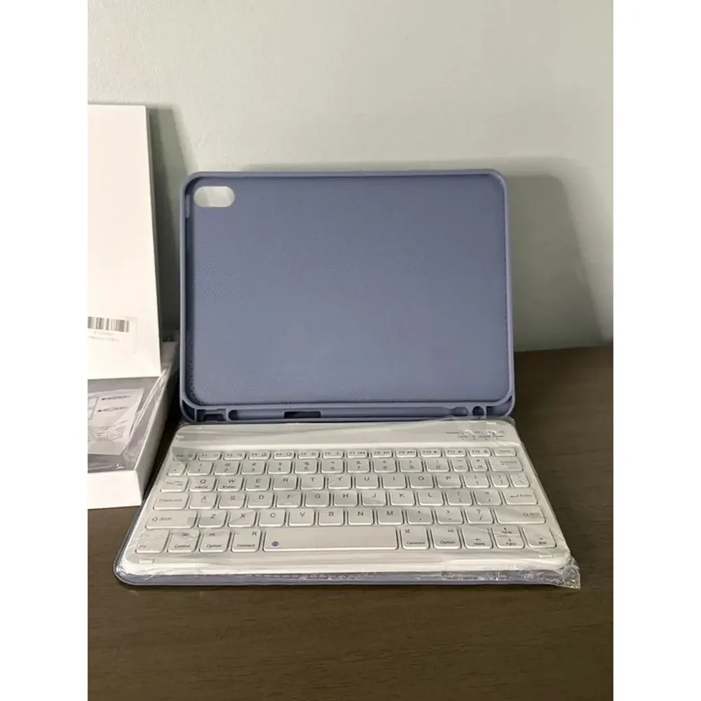 iPad 10.2 Keyboard Case with Pencil Holder – Purple – New